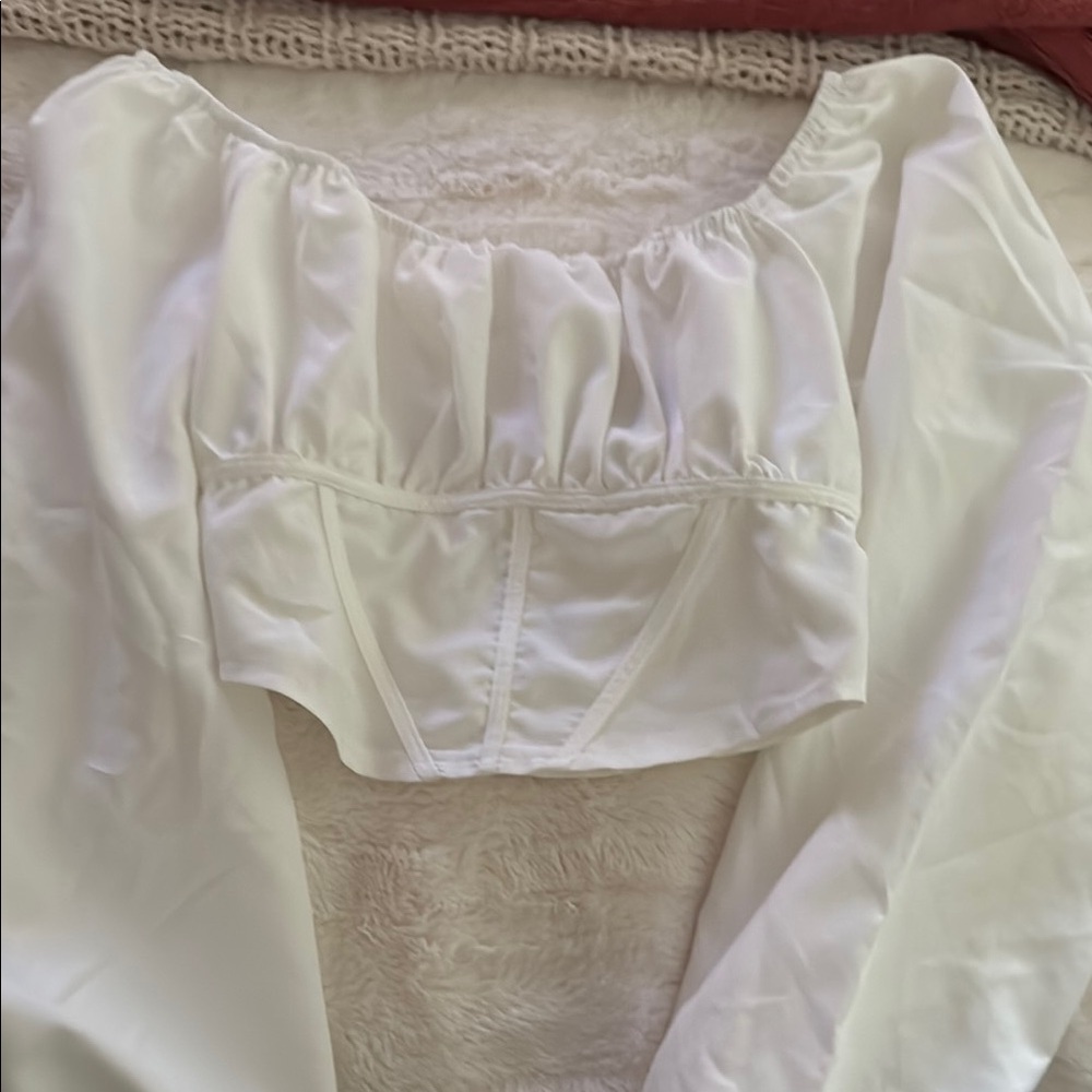 White Off-Shoulder Blouse